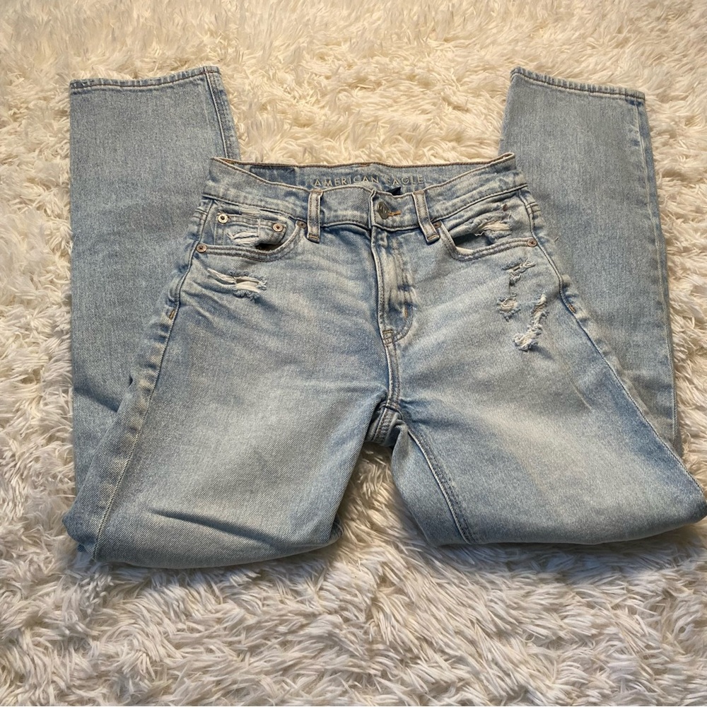 American eagle high rise straight leg jeans